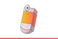 Cute Eraser Emoji winking.