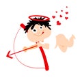 Cute eros cartoon Royalty Free Stock Photo