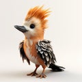 Cute Eurasian Hoopoe 3d Model With Fashion Feather