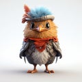 Cute European Robin In Fantasy Style With High-quality Fashion Feather