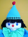 Cute fabric soft clown toy