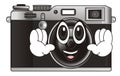 Funny face of photo apparatus