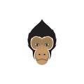 Cute face Celebes crested macaque logo design vector graphic symbol icon sign illustration creative idea