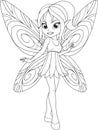 Cute fairy with wingsn Royalty Free Stock Photo