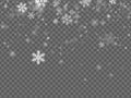 Cute falling snowflakes wallpaper. Wintertime dust frozen particles.