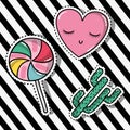 Cute fashion patches sticker trendy