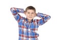 Cute fashion relaxed boy Royalty Free Stock Photo