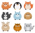 Cute Fat Animal Set