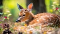 Cute Fawn in the forest