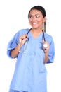 Carino una donna infermiera medico medico lavoratore 