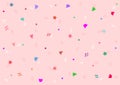 Cute festive background with color confetti.