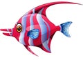 Cute fish cartoon Royalty Free Stock Photo