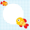 Cute fishes message greeting card