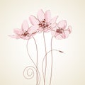 Cute floral greeting card Royalty Free Stock Photo