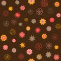 Cute Floral pattern in the small flower. Ditsy print . Motifs scattered random. Seamless texture. Elegant template for fash