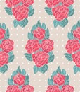 Cute floral seamless pattern background