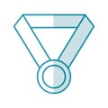 Cute medal isolated icon