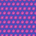 Cute Flower Seamles Repeat Pattern Royalty Free Stock Image