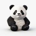 Cute Fluffy Panda 3d Model With Soft Renderings By Studio King