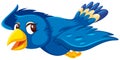 Cute flying blue bird Royalty Free Stock Photo