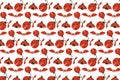 cute flying love bugs seamless pattern background Royalty Free Stock Photo