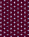 Cute folk romantic seamless pattern with simple flat small polka dots on a dark burgundy background