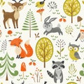 Cute forest pattern