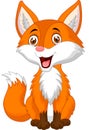 Cute fox cartoon Royalty Free Stock Photo