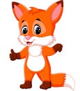 Cute fox cartoon Royalty Free Stock Photo