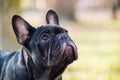 The cute French Bulldog