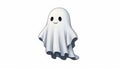 Friendly Ghost Character Illustration Isolated on White Royalty Free Stock Photo
