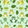 cute frog background Adorable Amphibian Backdrop