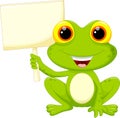 Cute frog cartoon Royalty Free Stock Photo