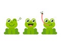 Cute frog cartoon Royalty Free Stock Photo