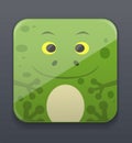 Cute frog icon