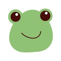 cute frog little animal head character