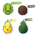 Cute fruit stickers