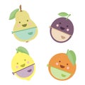 Cute fruits chefs