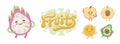 Cute Fruits Emoji Set