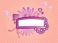 Cute funky frame vector image Royalty Free Stock Photo