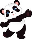 Cute funny baby panda Royalty Free Stock Photo