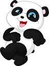 Cute funny baby panda Royalty Free Stock Photo