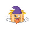 Cute and funny banana fruit box cartoon character dressed as an Elf Royalty Free Stock Photo