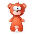 Cute, funny brown bear, grizzly, teddy. Royalty Free Stock Photo