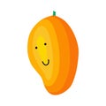 Cute, funny cartoon mango character