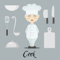 Cute funny chef cook in the cap Royalty Free Stock Photo