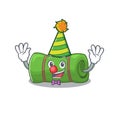 Cute and Funny Clown camping matScroll cartoon character mascot style