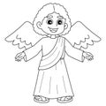 Archangel Isolated Coloring Page for Kids Royalty Free Stock Photo