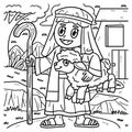 Christian Shepherd Sheep Coloring Page for Kids