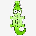 Cute funny crocodile